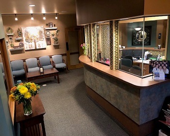 Welcoming reception desk